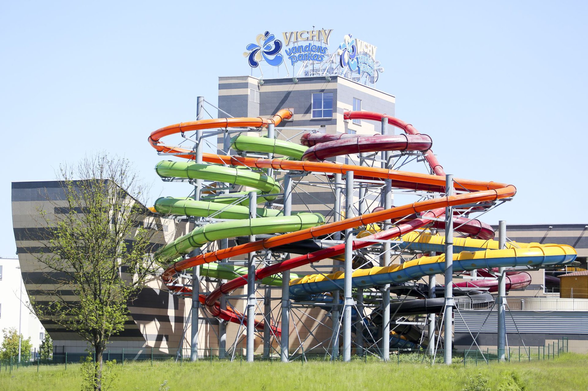 Enjoy slides in water park Vichy in Vilnius
