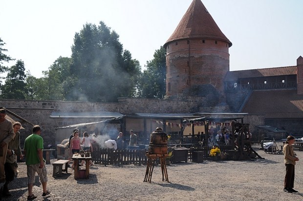A medieval festival in Trakai castle