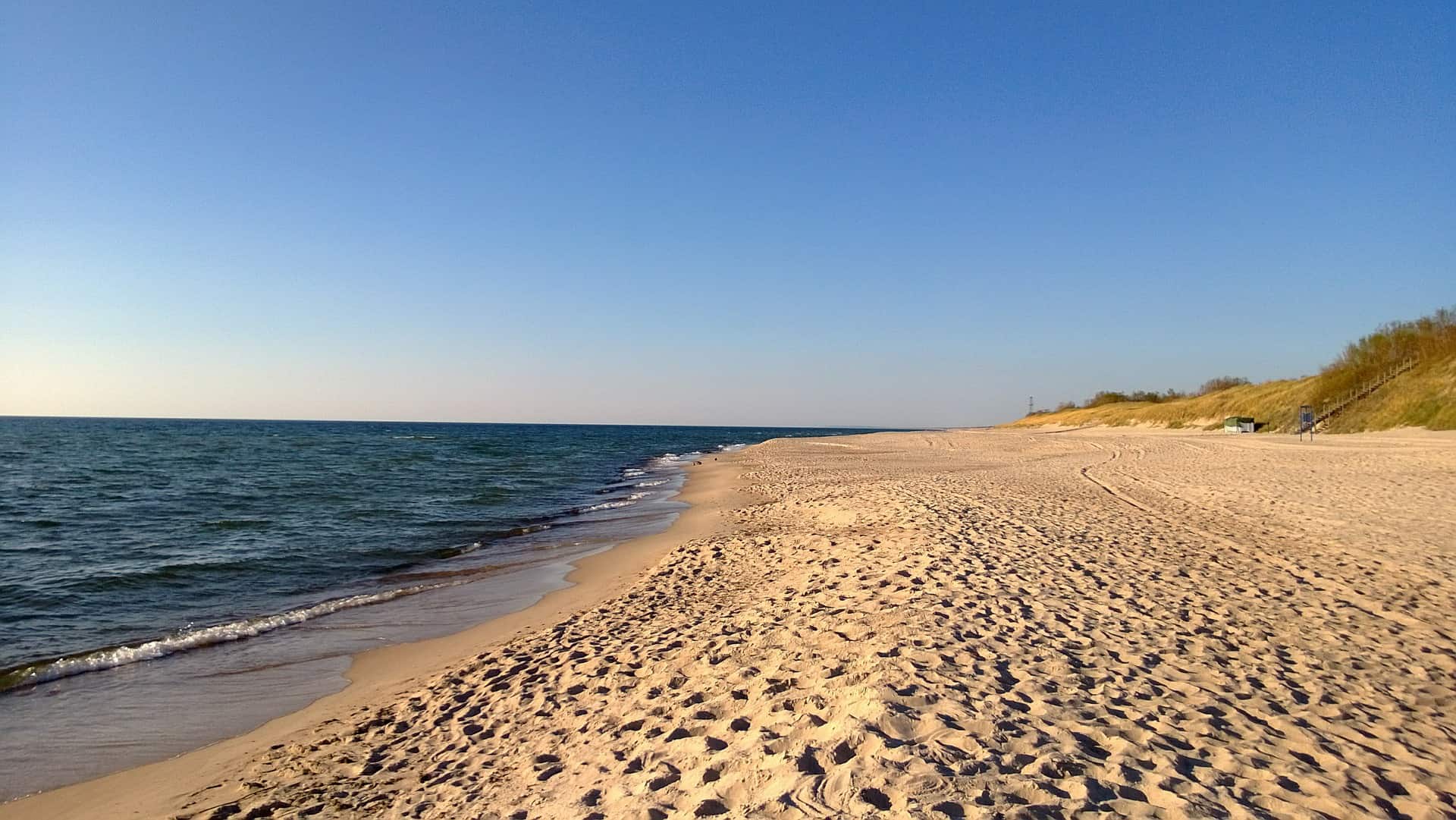 White sand beaches of Lithuanian Seaside 