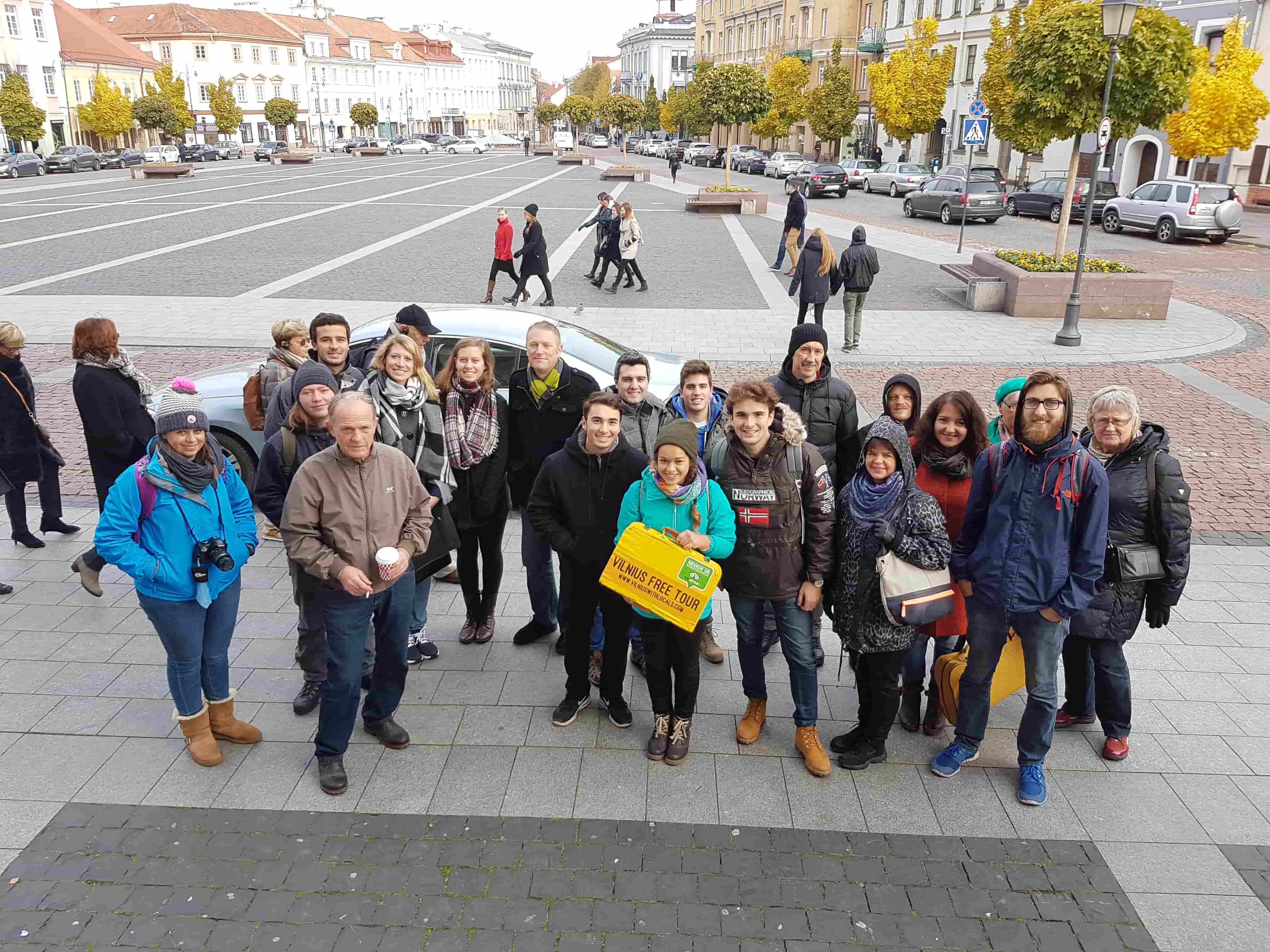 A group of Vilnius Free Walking Tour